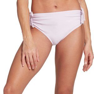 NWT (DEFECT) CALIA Women's Moderate Ruched Swim Bottoms S Lavender $35 4HL280